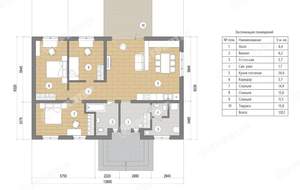 Дом 112м², 1-этажный, участок 10 сот.