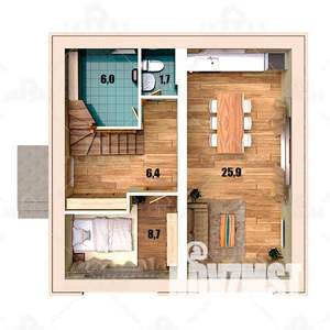 Дом 117м², 2-этажный, участок 12 сот.