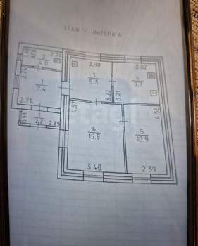 Дом 57м², 1-этажный, участок 6 сот.