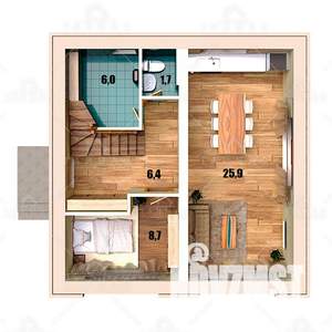 Дом 117м², 2-этажный, участок 12 сот.