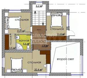 Дом 155м², 2-этажный, участок 10 сот.  