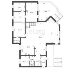 Дом 255м², 2-этажный, участок 18 сот.  