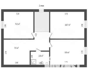 Дом 97м², 2-этажный, участок 4 сот.  