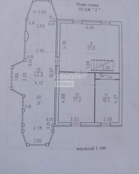 Дом 178м², 2-этажный, участок 6 сот.  
