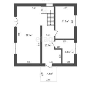 Дом 120м², 2-этажный, участок 10 сот.  