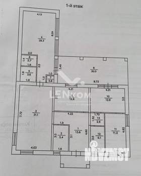 Коттедж 167м², 1-этажный, участок 10 сот.  
