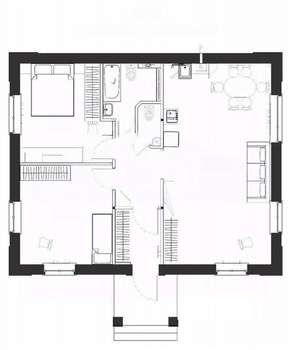 Дом 80м², 1-этажный, участок 11 сот.  