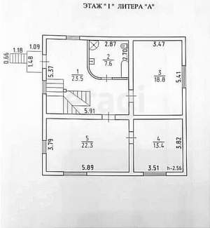 Дом 235м², 3-этажный, участок 18 сот.  