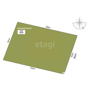 Дом 20м², 1-этажный, участок 4 сот.  