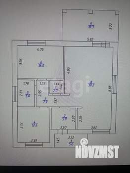 Дом 110м², 1-этажный, участок 10 сот.  