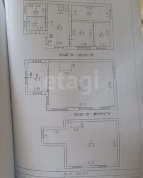 Дом 170м², 3-этажный, участок 8 сот.  