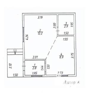 Дача 31м², 1-этажный, участок 5 сот.  