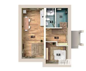 Дом 125м², 2-этажный, участок 10 сот.  