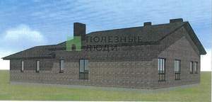 Дом 164м², 1-этажный, участок 10 сот.  