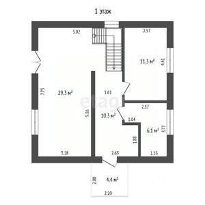 Дом 120м², 2-этажный, участок 10 сот.  