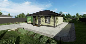 Дом 80м², 1-этажный, участок 10 сот.  