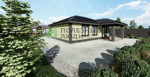 Дом 80м², 1-этажный, участок 10 сот.  