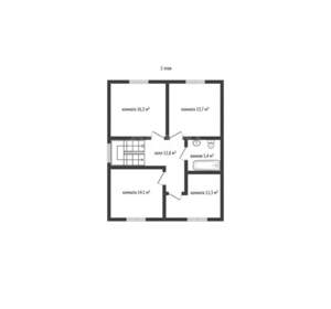 Дом 158м², 2-этажный, участок 10 сот.  