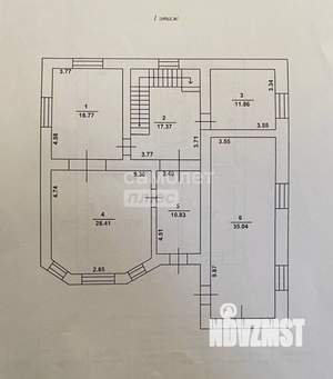 Коттедж 194м², 2-этажный, участок 6 сот.  