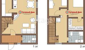 Дом 140м², 2-этажный, участок 10 сот.  