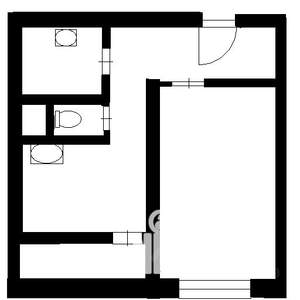 1-к квартира, на длительный срок, 29м2, 4/5 этаж