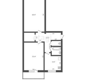 2-к квартира, на длительный срок, 43м2, 4/5 этаж