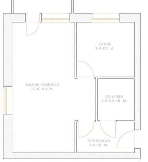 1-к квартира, на длительный срок, 35м2, 2/6 этаж