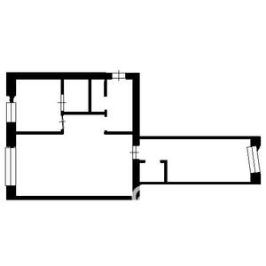 2-к квартира, на длительный срок, 45м2, 4/6 этаж