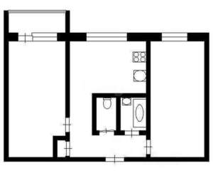 2-к квартира, на длительный срок, 44м2, 3/9 этаж