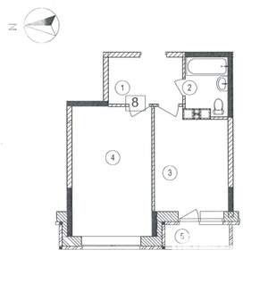 1-к квартира, на длительный срок, 40м2, 11/17 этаж