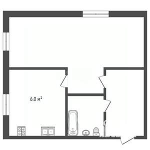 1-к квартира, на длительный срок, 32м2, 3/5 этаж