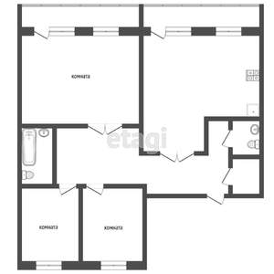 4-к квартира, на длительный срок, 94м2, 10/14 этаж