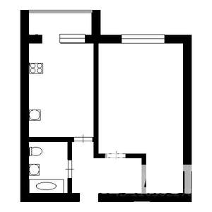 1-к квартира, на длительный срок, 42м2, 2/5 этаж
