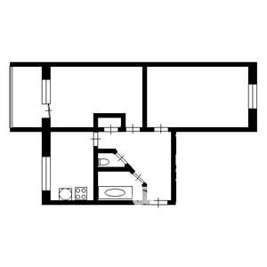 2-к квартира, на длительный срок, 46м2, 5/5 этаж