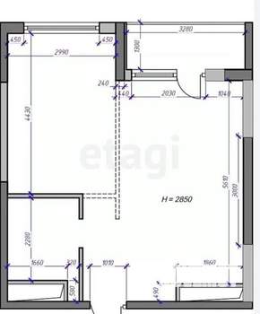 2-к квартира, на длительный срок, 43м2, 11/17 этаж