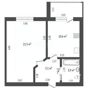 1-к квартира, на длительный срок, 38м2, 11/17 этаж