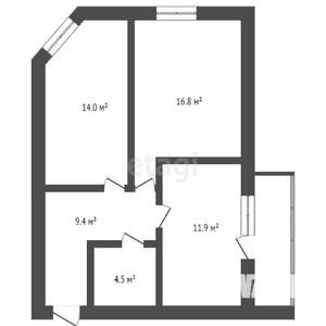 2-к квартира, на длительный срок, 59м2, 10/19 этаж