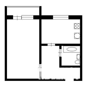 1-к квартира, на длительный срок, 34м2, 8/10 этаж