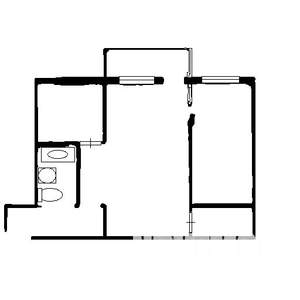 2-к квартира, на длительный срок, 47м2, 2/5 этаж