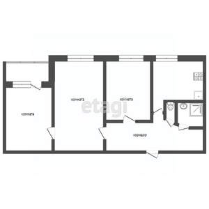 3-к квартира, на длительный срок, 50м2, 2/9 этаж