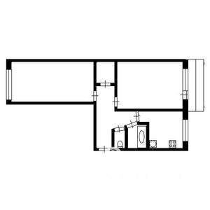 2-к квартира, на длительный срок, 48м2, 5/5 этаж