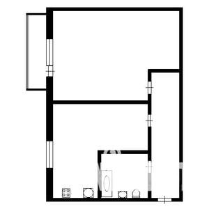 1-к квартира, на длительный срок, 35м2, 3/5 этаж