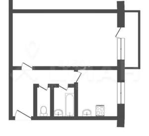 1-к квартира, на длительный срок, 30м2, 4/5 этаж