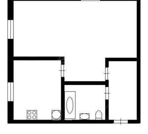 1-к квартира, на длительный срок, 33м2, 2/5 этаж