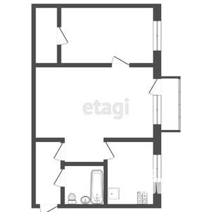 2-к квартира, на длительный срок, 45м2, 3/5 этаж