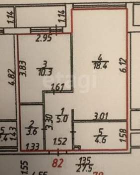 2-к квартира, на длительный срок, 42м2, 9/17 этаж
