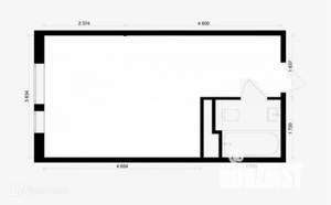 Студия квартира, на длительный срок, 29м2, 2/3 этаж