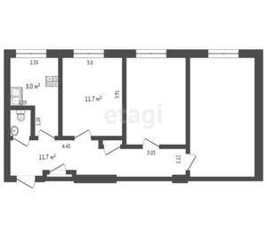 3-к квартира, на длительный срок, 65м2, 5/10 этаж