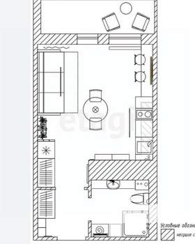 1-к квартира, на длительный срок, 30м2, 1/1 этаж