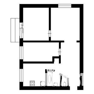 3-к квартира, на длительный срок, 55м2, 2/5 этаж